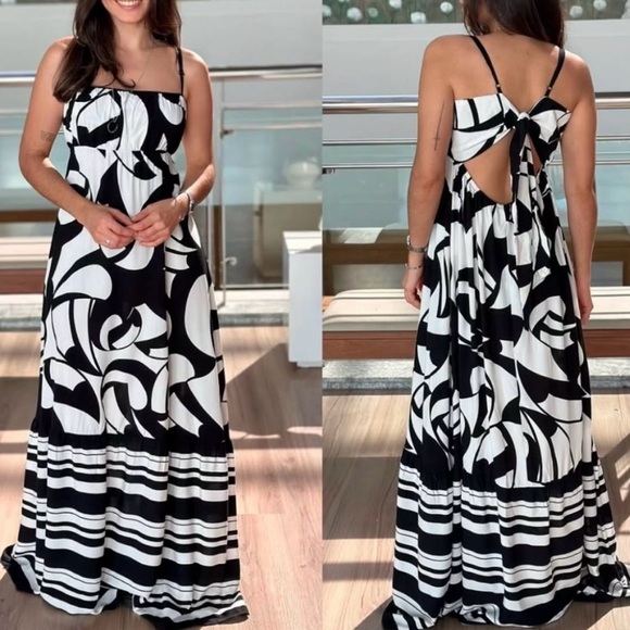 FARM Rio Toucans Maxi Dress Size M - Picture 2 of 8